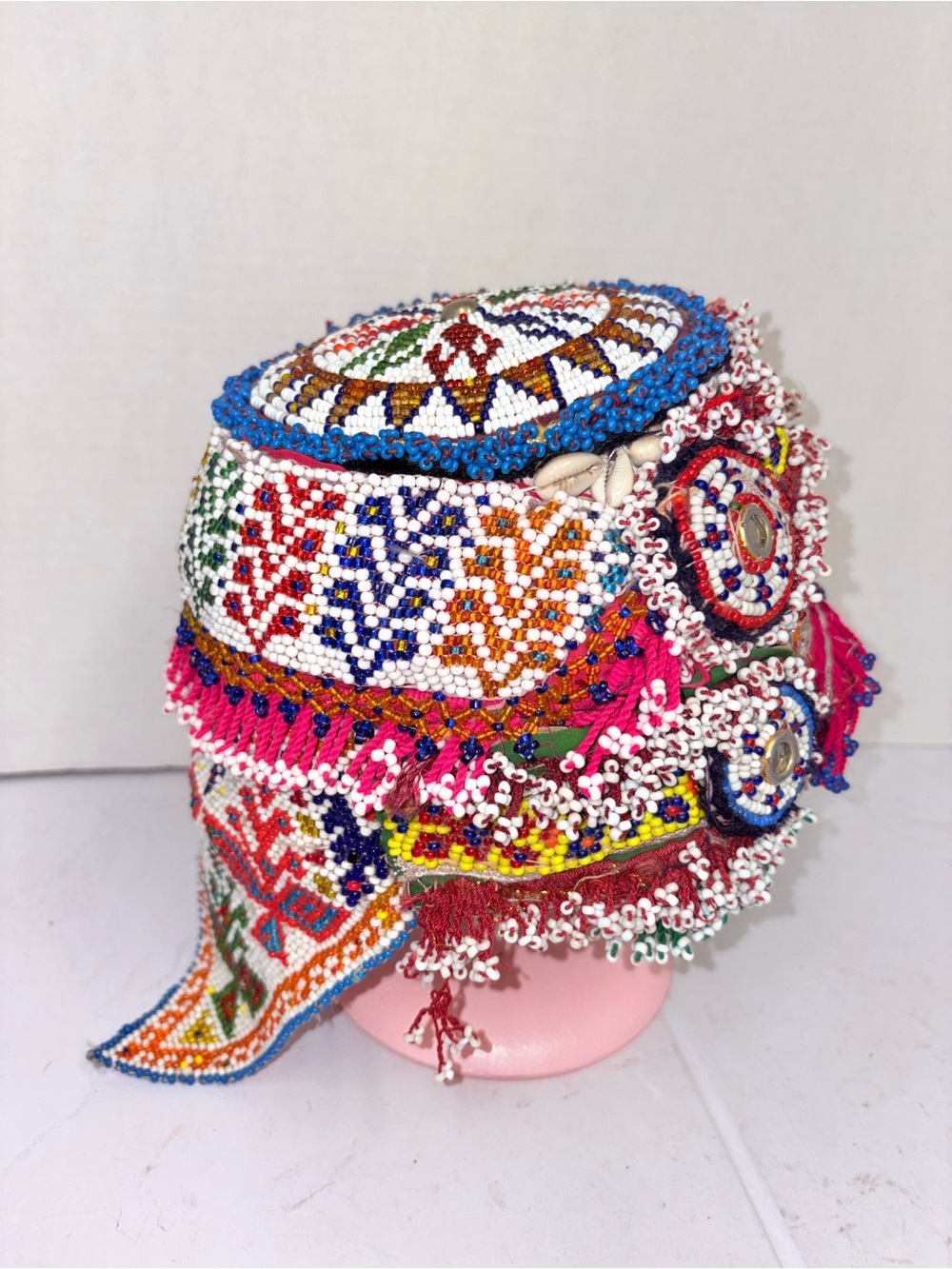 Vintage Hmong Beaded Hat